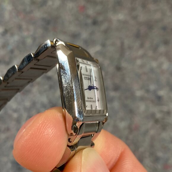 Citizen Women's Eco-Drive Stainless Steel Saphire Diamond Watch w/Case - Picture 10 of 14